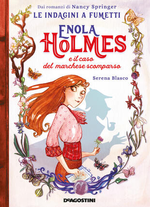 copertina Enola Holmes e il caso del marchese scomparso. Le indagini a fumetti da Nancy Springer. Vol. 1