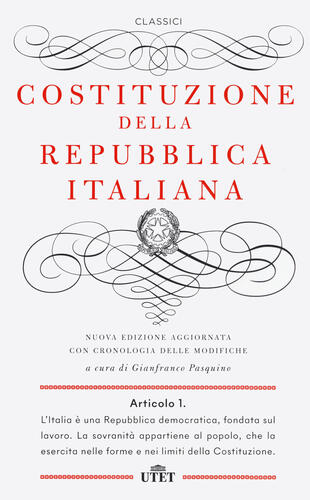 copertina Costituzione della Repubblica Italiana. Con cronologia delle modifiche