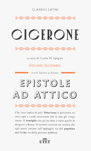 copertina Epistole ad Attico. Testo latino a fronte. Nuova ediz.. Vol. 2