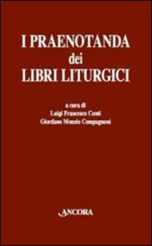 copertina I praenotanda dei libri liturgici