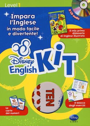 copertina Disney english kit. Impara l'inglese in modo facile e divertente! Ediz. bilingue. Con CD Audio