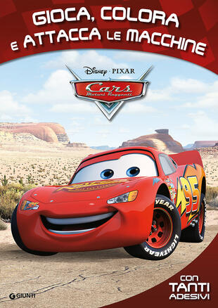 copertina Gioca, colora e attacca le macchinine. Cars. Attacca gli eroi. Con Adesivi