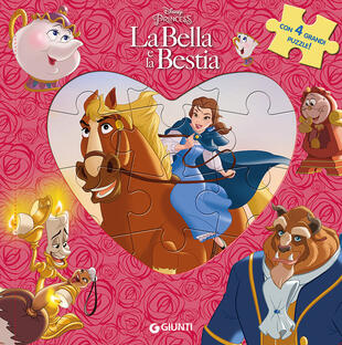 copertina La Bella e la Bestia. Libro puzzle. Ediz. a colori