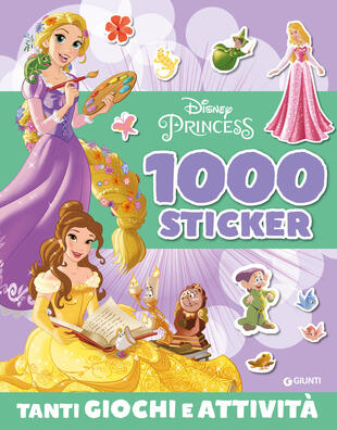 copertina 1000 sticker. Disney Princess. Ediz. a colori