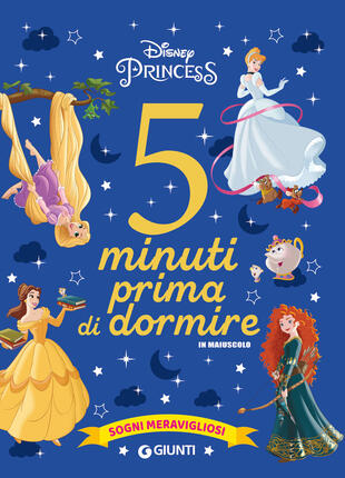 copertina Sogni meravigliosi. Disney princess. 5 minuti prima di dormire. In maiuscolo. Ediz. a colori