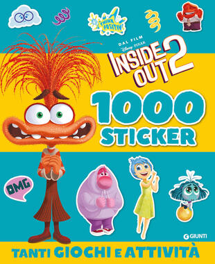 copertina Inside Out 2. 1000 sticker. Tanti giochi e attività. Ediz. a colori