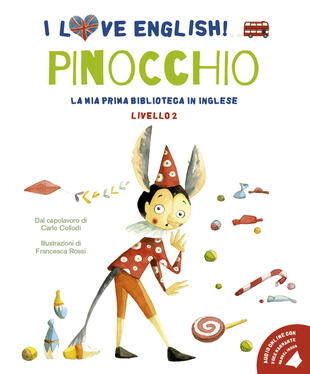 copertina Pinocchio dal capolavoro di Carlo Collodi. Livello 2. Ediz. italiana e inglese. Con File audio per il download