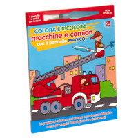 Colora e ricolora macchine e camion con il pennarello magico