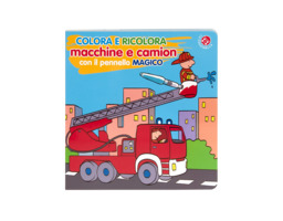 Colora e ricolora macchine e camion con il pennarello magico