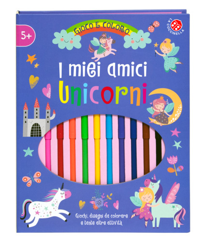 I miei amici unicorni - gioco e coloro - CON PENNARELLI