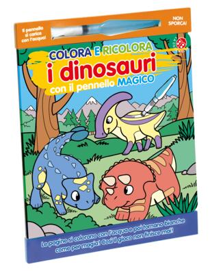 copertina Colora e ricolora i dinosauri