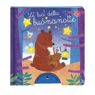 copertina Le luci della Buonanotte - libro con lucine che si accendono con un soffio