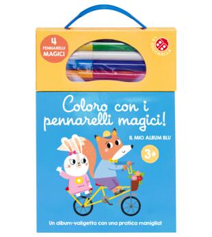 copertina Coloro con i pennarelli magici 3+. Il mio album blu
