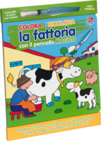 Colora e ricolora la fattoria con il pennarello magico