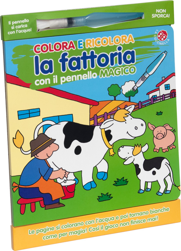 Colora e ricolora la fattoria con il pennarello magico
