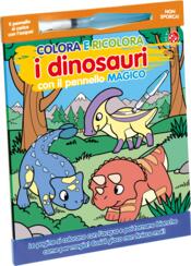 copertina Colora e ricolora i dinosauri