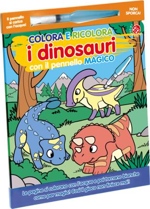 copertina Colora e ricolora i dinosauri