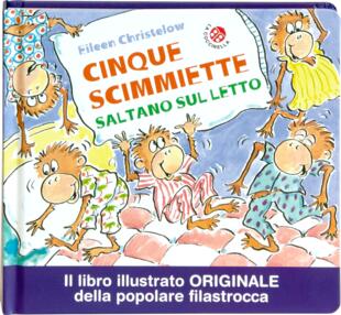copertina Cinque scimmiette saltano sul letto