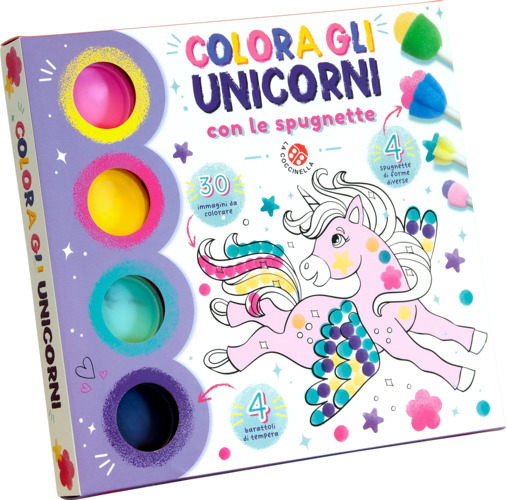 Colora gli unicorni con le spugnette