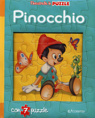 copertina Pinocchio. Finestrelle in puzzle. Ediz. a colori