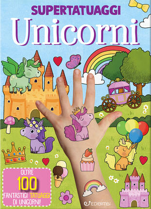 copertina Unicorni. Super tatuaggi