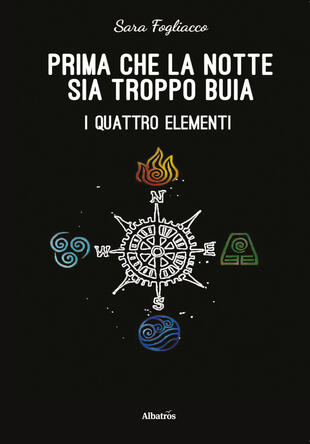 copertina Prima che la notte sia troppo buia. I quattro elementi