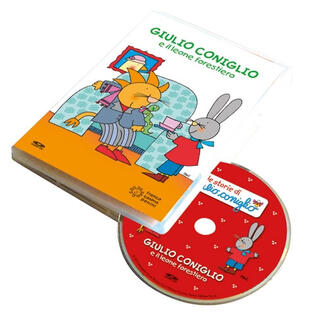 copertina Giulio Coniglio e il leone forestiero. Ediz. a colori. Con DVD video