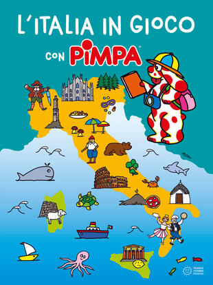 copertina L' Italia in gioco con Pimpa. Ediz. a colori