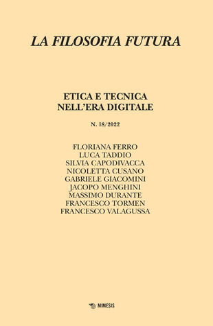 copertina Filosofia futura (2022). Vol. 18: Etica e tecnica nell'era digitale