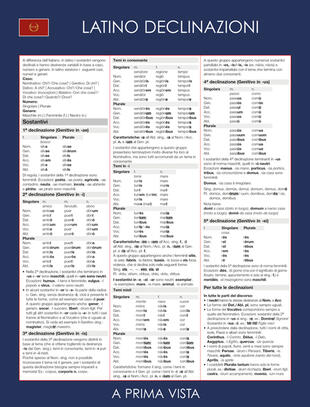 copertina Scheda a prima vista: latino declinazioni