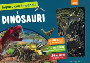 copertina Dinosauri. Imparo con i magneti. Ediz. a colori. Con gadget