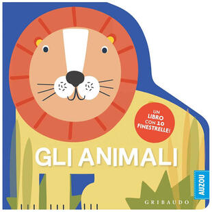 copertina Gli animali. Un libro con 10 finestrelle! Ediz. a colori