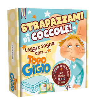 copertina Strapazzami di coccole. Leggi e sogna con... Topo Gigio. Ediz. a colori. Con plaid in pile