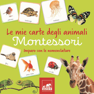 copertina Le mie carte degli animali Montessori. Imparo con le nomenclature. Ediz. a colori. Con 35 Carte