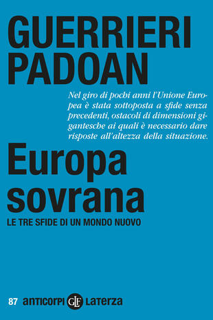 copertina Europa sovrana. Le tre sfide di un mondo nuovo