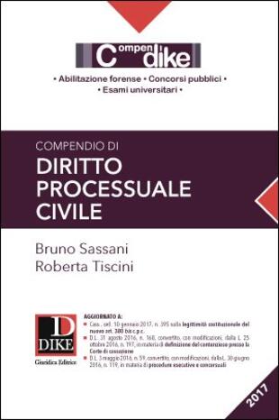 copertina Compendio di diritto processuale civile