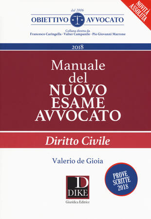 copertina Manuale del nuovo esame avvocato. Diritto civile