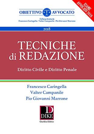 copertina Tecniche di redazione. Diritto civile e diritto penale