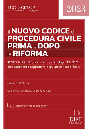 copertina Il nuovo codice di procedura civile prima e dopo la riforma. Con aggiornamento online