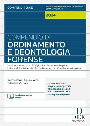 copertina Compendio di ordinamento e deontologia forense