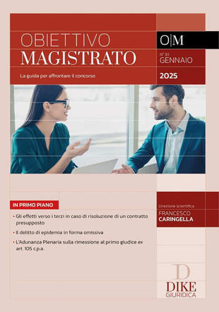 copertina Obiettivo magistrato. La guida per affrontare il concorso (2025). Vol. 81: Gennaio