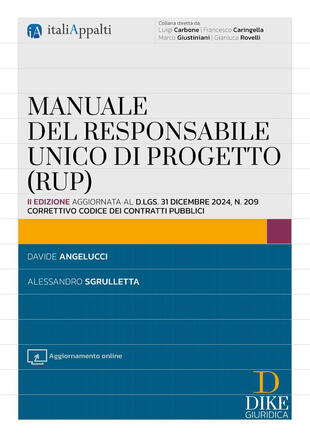 copertina Manuale del responsabile unico di progetto (RUP). Con Aggiornamento online