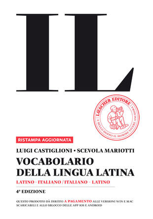 copertina Il vocabolario della lingua latina. Latino-italiano, italiano-latino-Guida all'uso