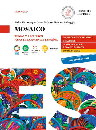 copertina Mosaico. Tema y recursos para el examen de español. Per la scuola media