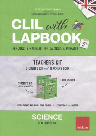 copertina CLIL with lapbook. Science. Terza. Teacher's kit