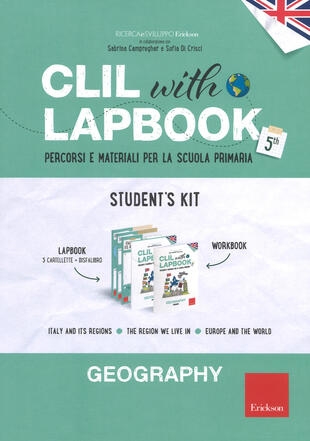copertina CLIL with lapbook. Geography. Quinta. Student's kit