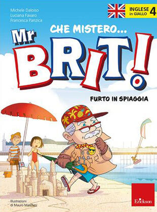 copertina Inglese in giallo. Mistero mr. Brit. Vol. 4: Furto in spiaggia