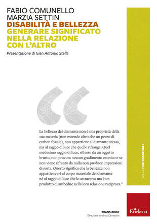 copertina Disabilità e bellezza. Generare significato nella relazione con l'altro