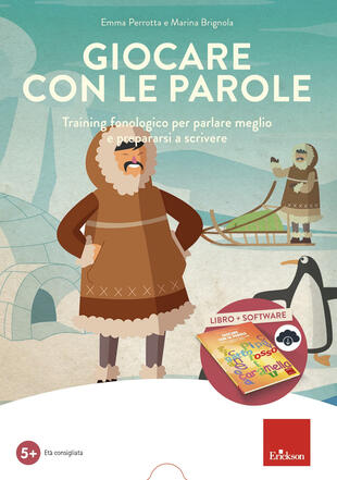 copertina Giocare con le parole. Training fonologico per parlare meglio e prepararsi a scrivere. Kit. Con software