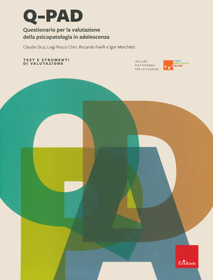 copertina Q-pad. Questionario per la valutazione della psicopatologia in adolescenza. Con Contenuto digitale per accesso on line